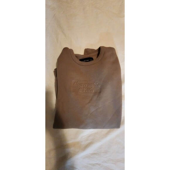 Abercrombie & Fitch Soft Pullover Sweater Crewneck Mens Casual Minimalist Sz L - Picture 1 of 5